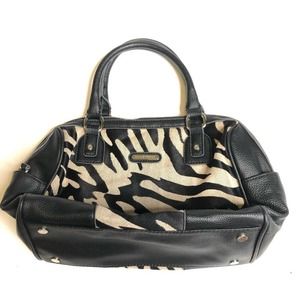 Dana Buchman Black Animal Print Handbag Purse